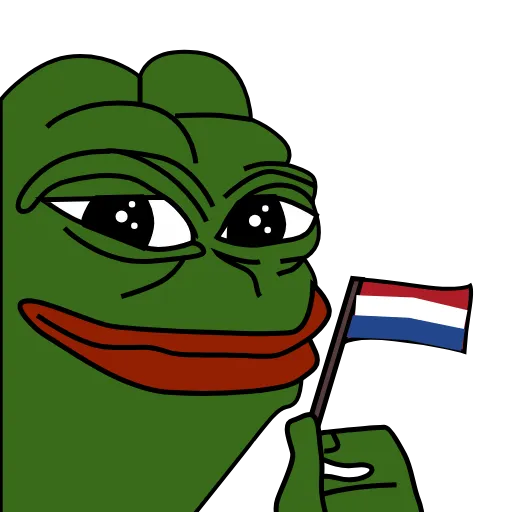 🇳🇱 Стикер «Pepe patriot» для Telegram