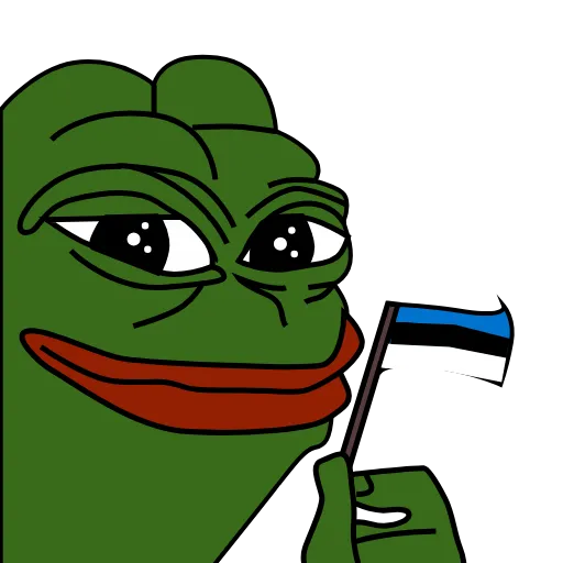 🇪🇪 Стикер «Pepe patriot» для Telegram