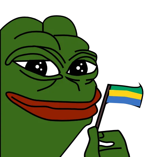 🇬🇦 Стикер «Pepe patriot» для Telegram