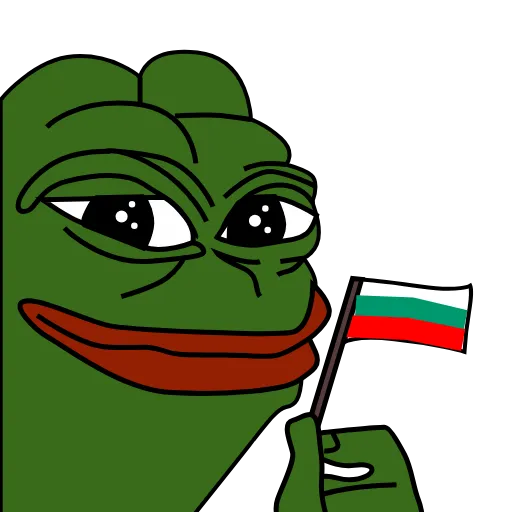 🇧🇬 Стикер «Pepe patriot» для Telegram