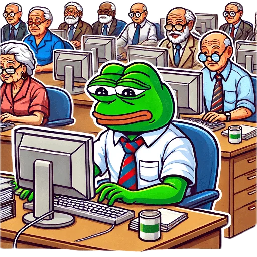 👴 Стикер «Pepe and Puffy» для Telegram