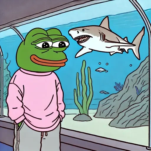 🦈 Стикер «Pepe and Puffy» для Telegram