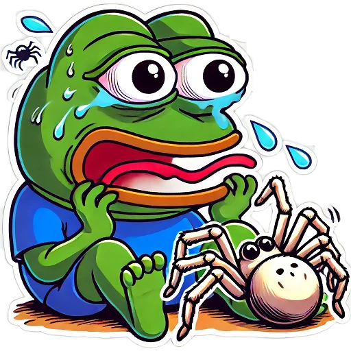 😱 Стикер «Pepe and Puffy» для Telegram