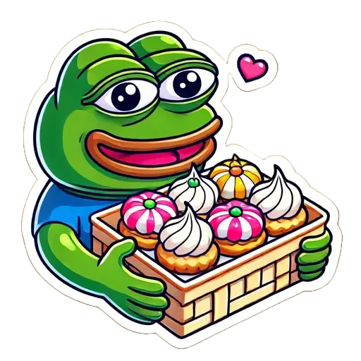🧁 Стикер «Pepe and Puffy» для Telegram
