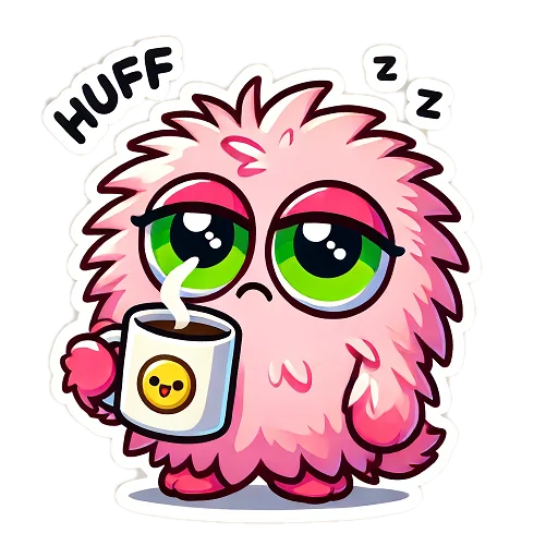 ☕️ Стикер «Pepe and Puffy» для Telegram