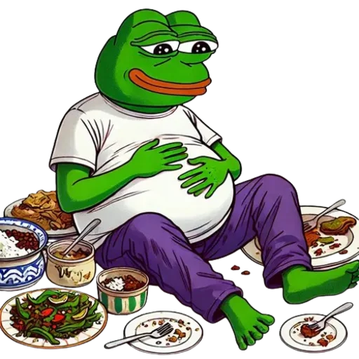 ☺️ Стикер «Pepe and Puffy» для Telegram