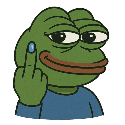 🖕 Стикер «Pepe and Puffy» для Telegram