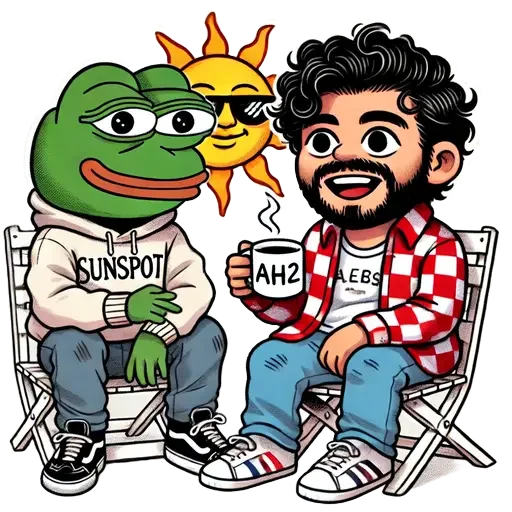 ☕️ Стикер «Pepe and Puffy» для Telegram