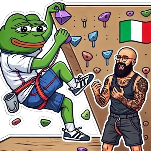 ⛰ Стикер «Pepe and Puffy» для Telegram