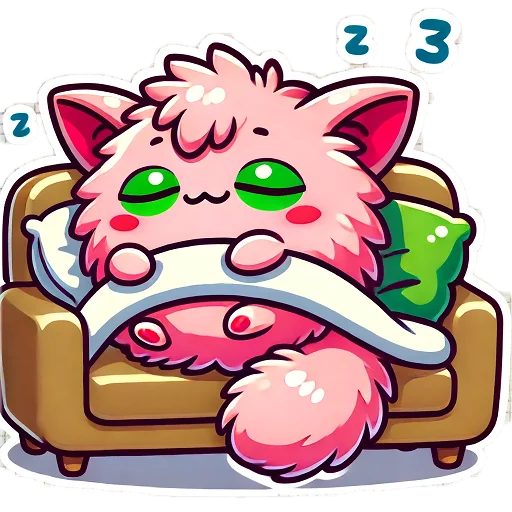 😴 Стикер «Pepe and Puffy» для Telegram