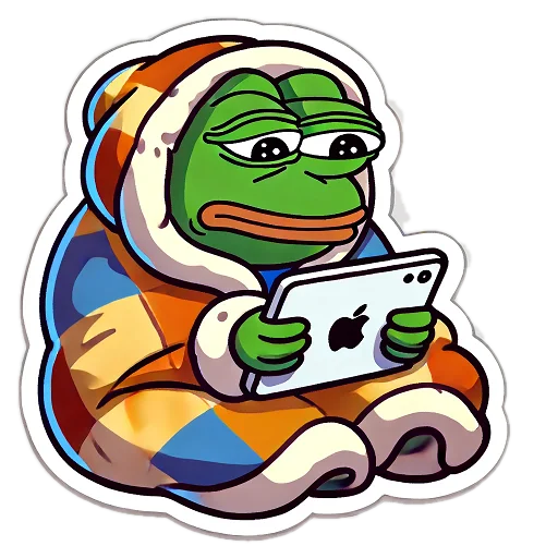 💤 Стикер «Pepe and Puffy» для Telegram