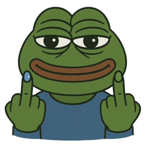 🖕 Стикер «Pepe and Puffy» для Telegram