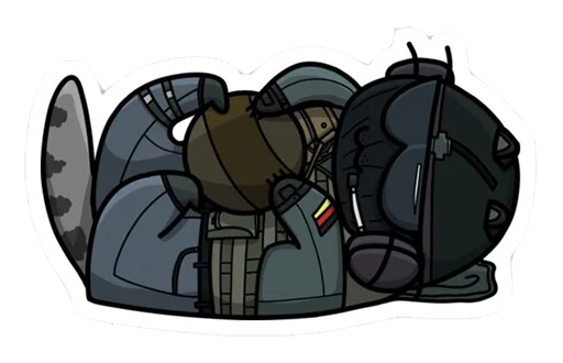 🇩🇪 Стикер «Rainbow six» для Telegram