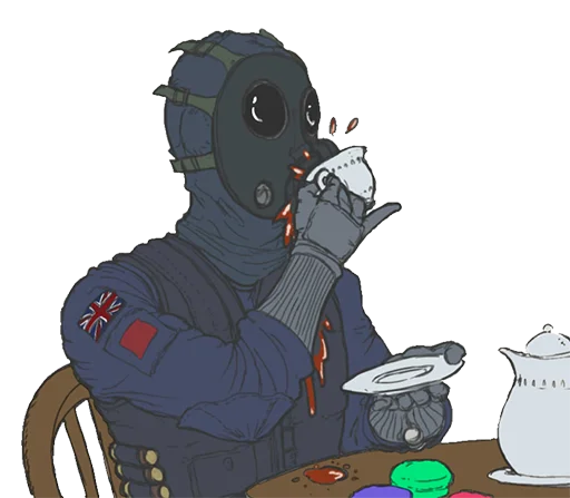 ☕️ Стикер «Rainbow six» для Telegram