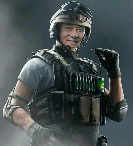 🇨🇳 Стикер «Rainbow six» для Telegram