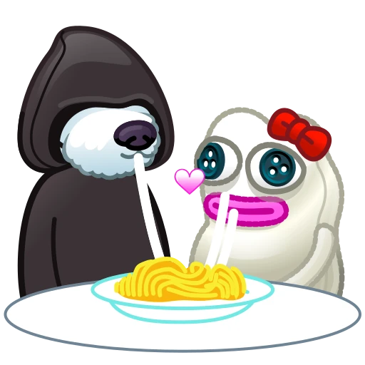 ❤️ Стикер «Pepe and Redo» для Telegram