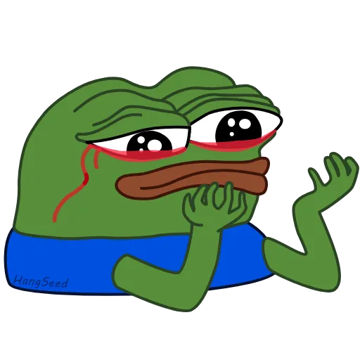 😢 Стикер «Pepe Пепе» для Telegram
