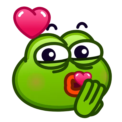 😘 Стикер «Pepe emoji» для Telegram