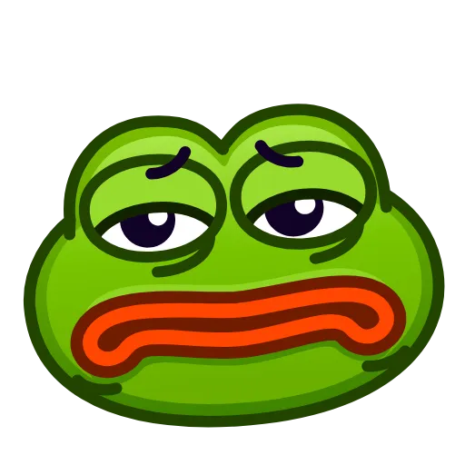 🙁 Стикер «Pepe emoji» для Telegram