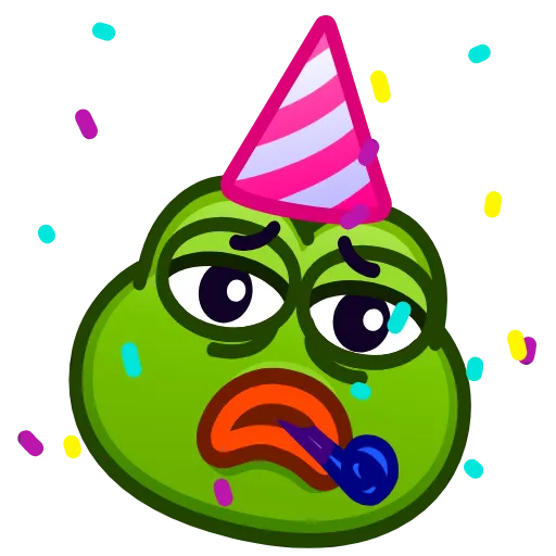 🥳 Стикер «Pepe emoji» для Telegram