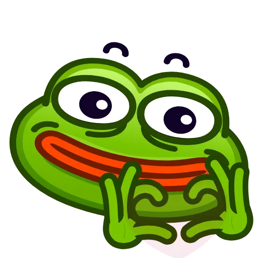 🫶 Стикер «Pepe emoji» для Telegram