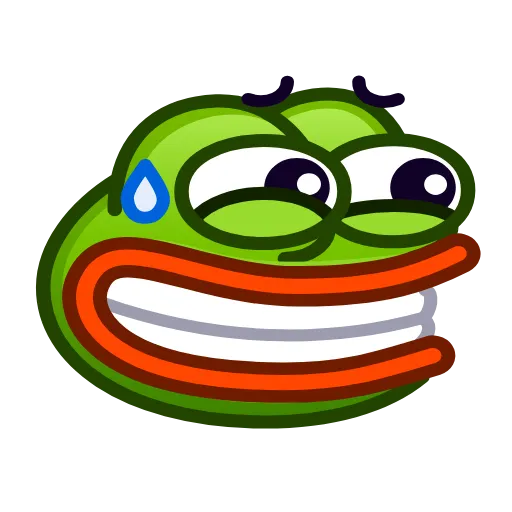 😬 Стикер «Pepe emoji» для Telegram
