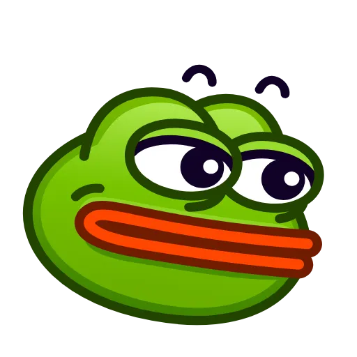 😳 Стикер «Pepe emoji» для Telegram