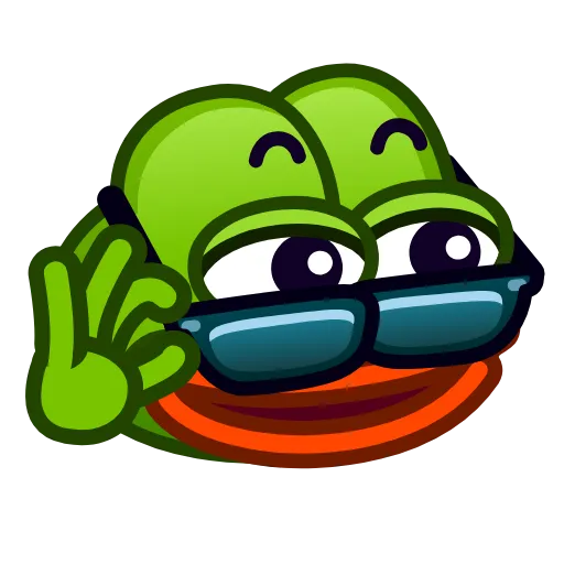 😎 Стикер «Pepe emoji» для Telegram