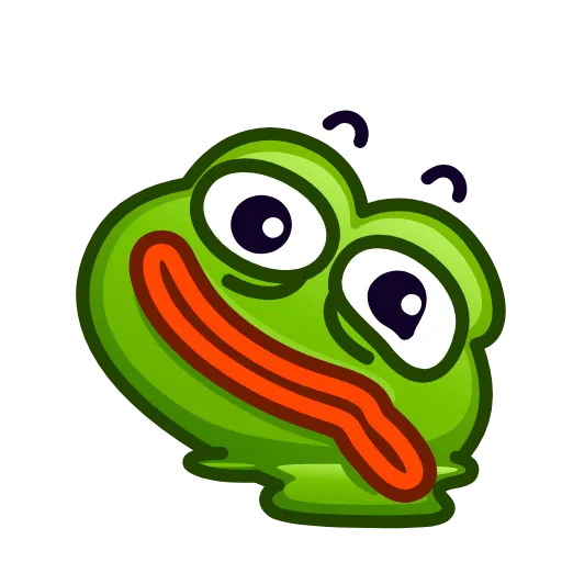 🫠 Стикер «Pepe emoji» для Telegram