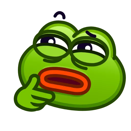 🤔 Стикер «Pepe emoji» для Telegram