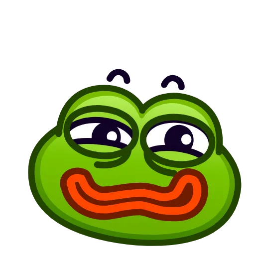 🥴 Стикер «Pepe emoji» для Telegram