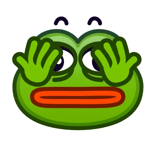 😱 Стикер «Pepe emoji» для Telegram