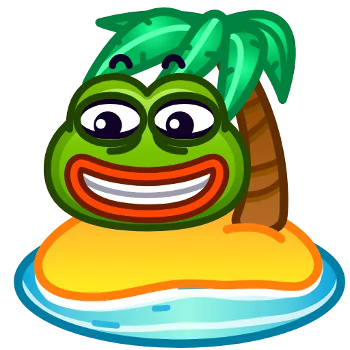 🏝 Стикер «Pepe emoji» для Telegram
