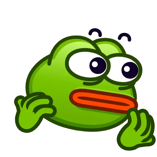 🫣 Стикер «Pepe emoji» для Telegram
