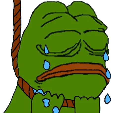 😢 Стикер «pepe the frog» для Telegram