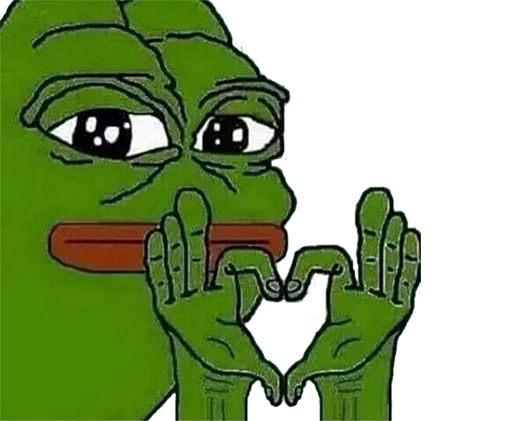 ❤ Стикер «pepe the frog» для Telegram