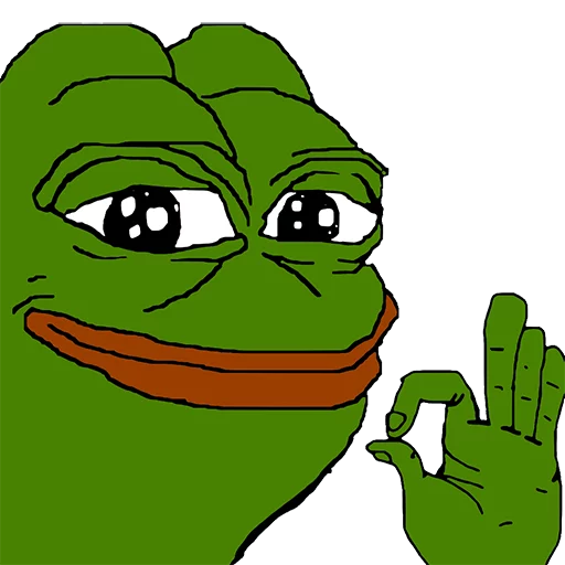 👌 Стикер «pepe the frog» для Telegram