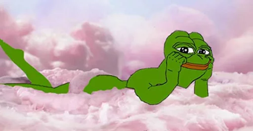 ☁ Стикер «pepe the frog» для Telegram