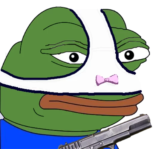 🔫 Стикер «pepe the frog» для Telegram