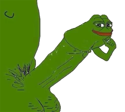 🍆 Стикер «pepe the frog» для Telegram