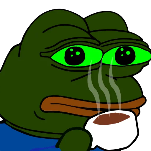 ☕️ Стикер «Pepe Toxic» для Telegram