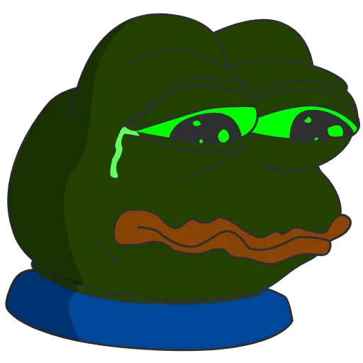 😭 Стикер «Pepe Toxic» для Telegram