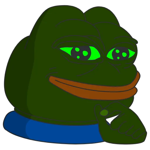 😉 Стикер «Pepe Toxic» для Telegram