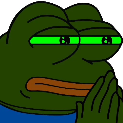 🙏 Стикер «Pepe Toxic» для Telegram