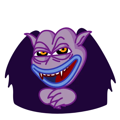 😈 Стикер «Pepe Vampire» для Telegram