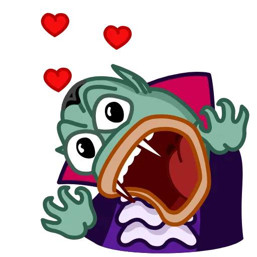 Стикерпак Pepe Vampire для Telegram