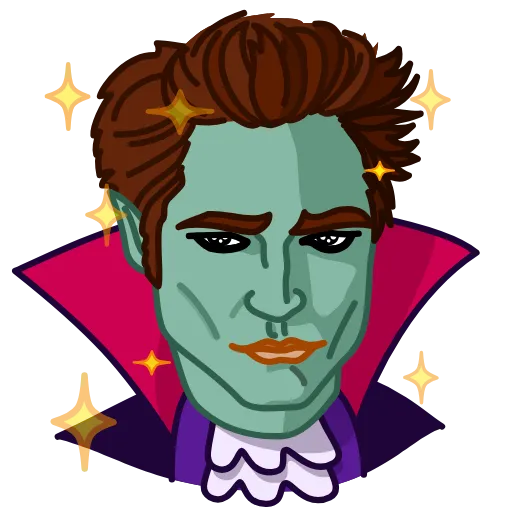 😉 Стикер «Pepe Vampire» для Telegram