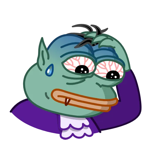 😨 Стикер «Pepe Vampire» для Telegram