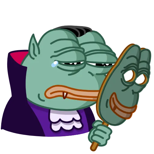 😊 Стикер «Pepe Vampire» для Telegram