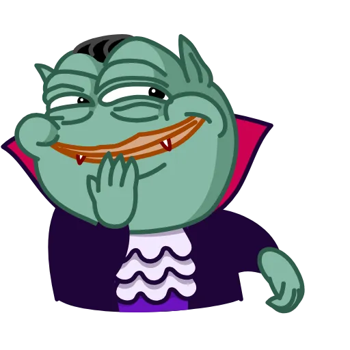 ☺️ Стикер «Pepe Vampire» для Telegram